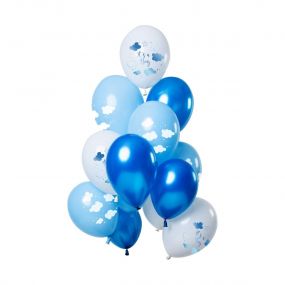 O'that Ballon Clouds Blauw 12st