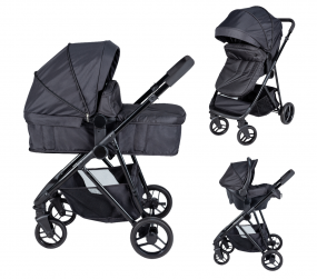 Bebies First Kinderwagen 3 In 1 Optima Black