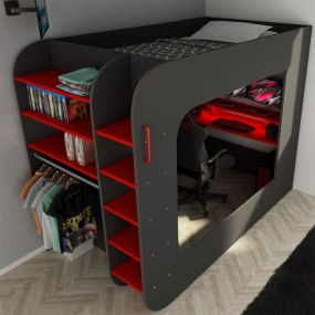The Cube Gamingbed Antraciet 120 x 200 cm