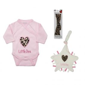 Petit Villain Kleding Set Little Diva 3-Delig