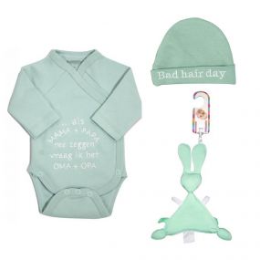 Petit Villain Kleding Set Groen 3-Delig 