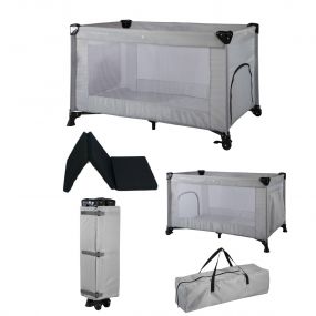 X Adventure Campingbed Luxe Grijs + Matras