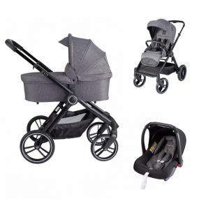 Born Lucky Kinderwagen 3 in 1 Riva Grey