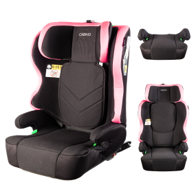 Cabino Autostoel Groep 2/3 Dynamic 100 - 150 cm I-Size Zwart Roze