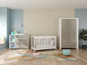 Cabino Babykamer Senn Wit Eiken 3 Delig