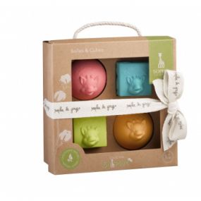 Sophie De Giraf So'Pure Set van Speelballen en Stapelblokken