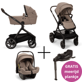 Nuna Kinderwagen 3 in 1 DEMI™ next Cedar + Autostoel PIPA™ next + Nuna Base CURV