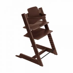Stokke® Kinderstoel Tripp Trapp® Walnut Brown + Gratis Baby Set™