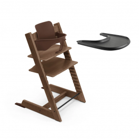 Stokke® Kinderstoel Tripp Trapp® Warm Brown + Baby Set 