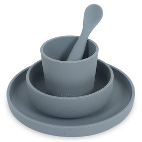Jollein Dinerset Storm Grey Silicone 