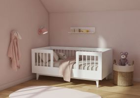 Cabino Peuterbed Timo 70 x 140 cm Wit