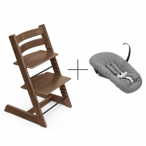 Stokke® Kinderstoel Tripp Trapp® Warm Brown + Anthracite Newborn Set