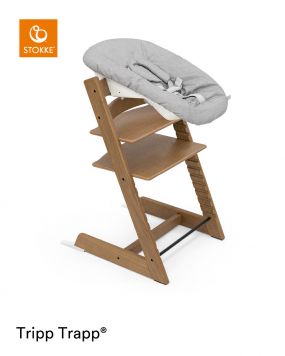 Stokke® Kinderstoel Tripp Trapp® Oak Brown + Newborn Set™