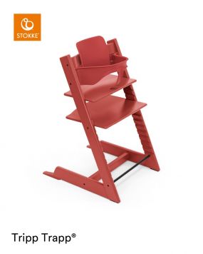Stokke® Kinderstoel Tripp Trapp® Warm Red + Gratis Baby Set™