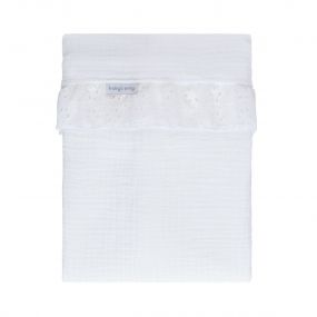 Baby's Only Ledikantlaken Calm wit - Met Ruffle