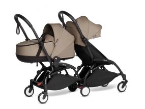 Babyzen Duo Kinderwagen YOYO Connect Black/Taupe