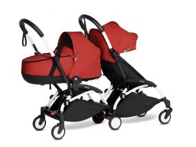 Babyzen Duo Kinderwagen YOYO Connect White/Red