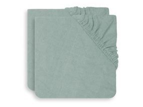 Jollein Aankleedkussenhoes Badstof Ash Green 50 x 70 cm 2 Stuks