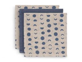 Jollein Hydrofiele Monddoekjes Moonlight 3 Stuks 31 x 31 cm