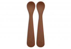 Jollein Siliconen Lepeltjes Caramel 2 Stuks