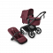 Bugaboo Kinderwagen 2 in 1 Fox 5 Renew Complete Black | Dark Cherry