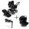 Bugaboo Kinderwagen 3 in 1 Fox 5 Renew Complete Black | Heritage Black + Bugaboo Autostoel Groep 0 Turtle Air by Nuna Black + Draaibare Isofix Base 360