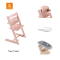 Stokke® Kinderstoel Tripp Trapp® Serene Pink + Newborn Set™  + Baby Set™ Serene Pink + Tray™