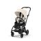 Cybex Buggy Eezy S Twist +2 Canvas White | Light Beige | Black Frame