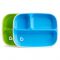 Munchkin Bordjes Met Vak Splash 2-Stuks Groen/Blauw