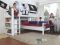 Bennie Hoekstapelbed Wit + Bedtunnel Piraat Bennie Hoekstapelbed Wit + Bedtunnel Piraat