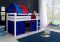 Halfhoogslaper Alex Wit + Speeltent + Tunnel + Tasje Blauw / Rood Halfhoogslaper Alex Wit + Speeltent + Tunnel + Tasje Blauw / Rood