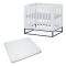 Cabino Baby Box Met In Hoogte Verstelbare Bodem Dayley Wit Met Matras