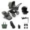 Bugaboo Kinderwagen 3 In 1 Fox 5 Compleet Black Forest Green + Accessoires 