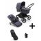 Bugaboo Kinderwagen 2 In 1 Fox Cub Compleet Black Stormy Blue + Voetenzak + Cupholder