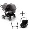 Bugaboo Donkey 5 Duo Kinderwagen 3 In 1 Graphite Grey Melange Met Cybex Cloud T Groep 0 Autostoel