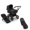 Bugaboo Donkey 5 Mono Kinderwagen 2 In 1 Black Midnight Black + Voetenzak