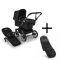 Bugaboo Donkey 5 Mono Kinderwagen 2 In 1 Graphite Midnight Black + Voetenzak
