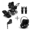 Bugaboo Kinderwagen 3 in 1 Fox 5 Renew Complete Black | Heritage Black + Cybex Autostoel Groep 0 Cloud T I Size Sepia Black + Draaibare Base T Black + Autostoel adapters