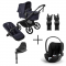 Bugaboo Kinderwagen 3 in 1 Fox 5 Renew Complete Black | Deep Indigo + Cybex Autostoel Groep 0 Cloud T I Size Sepia Black + Draaibare Base T Black + Autostoel adapters