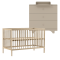 Cabino Babykamer Clay 2 Delig Baby Bed Mees + Commode Rome