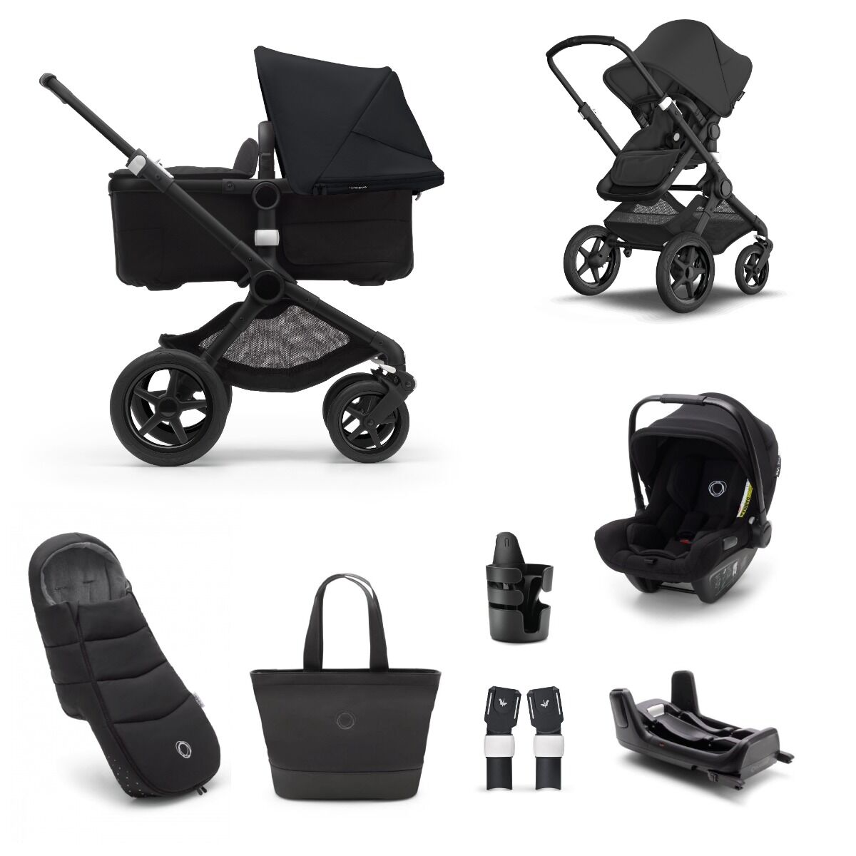 Bugaboo Kinderwagen Fox 3 Alles In Een Compleet Black Midnight Black