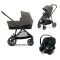 Cybex Kinderwagen 3 In 1 Gazelle S Soho Grey + Cybex Groep 0 Autostoel Aton S2 I Size