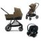 Cybex Kinderwagen 3 In 1 Gazelle S Classic Beige + Cybex Groep 0 Autostoel Aton S2 I Size