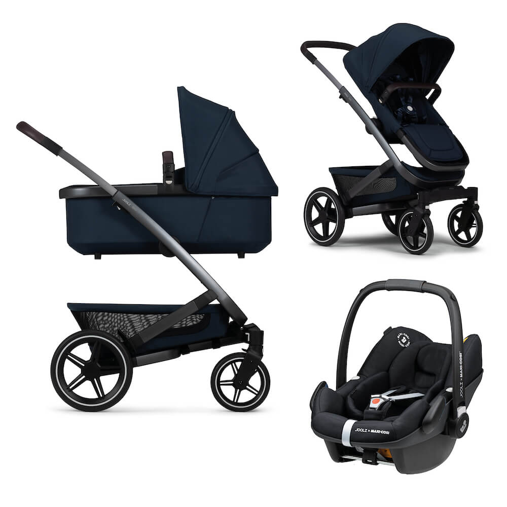 Joolz Geo3 Kinderwagen 3 In 1 Navy Blue + Joolz X Maxi Cosi Autostoel Pebble
