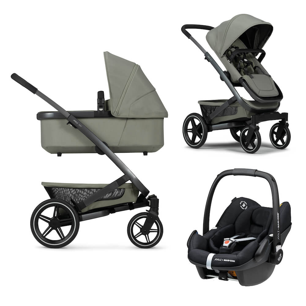 Joolz Geo3 Kinderwagen 3 In 1 Sage Green + Joolz X Maxi Cosi Autostoel Pebble