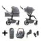Joolz Kinderwagen 3 in 1 Hub+ Gorgeous Grey + Autostoel + Adapterset + Base + Voetenzak Joolz Kinderwagen 3 in 1 Hub+ Gorgeous Grey + Autostoel + Adapterset + Base + Voetenzak