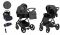 Born Lucky Kinderwagen 3 In 1 Lazzio Premium Zwart + Isofix Autostoel Base