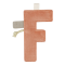 Little Dutch Letter F Oranje