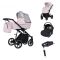 Born Lucky Kinderwagen 3 In 1 Molto Roze + Isofix Autostoel Base