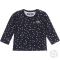 Dirkje Meisjes Baby Top Navy Blue Hartjes